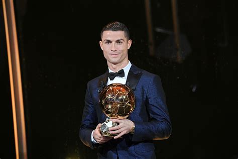 cristiano ronaldo ballon d'or award.